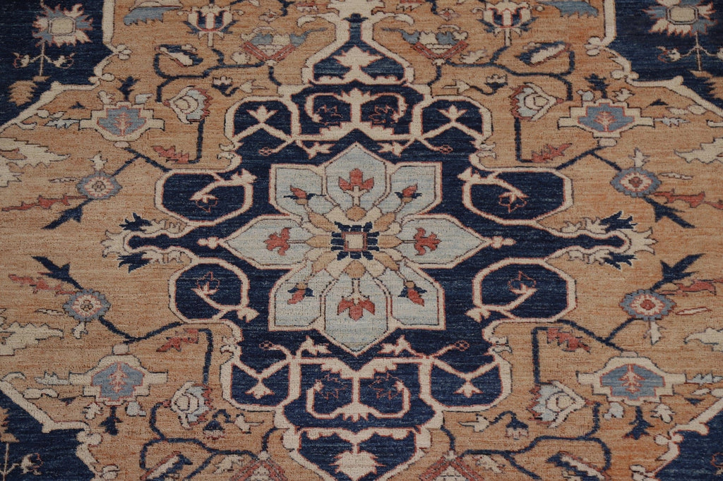 Vegetable Dye Heriz Serapi Area Rug 9x12