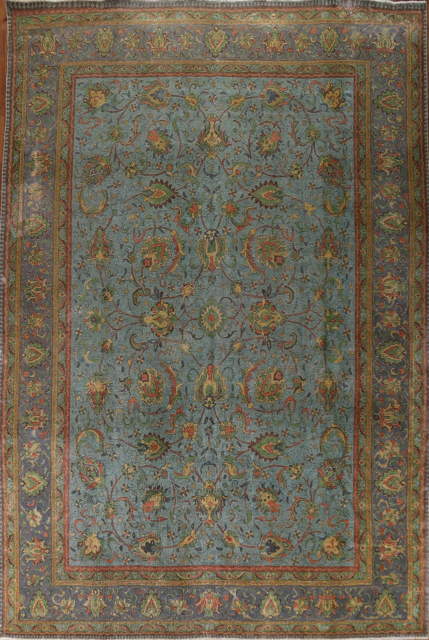 Over-Dyed Tabriz Persian Large Rug 11x15