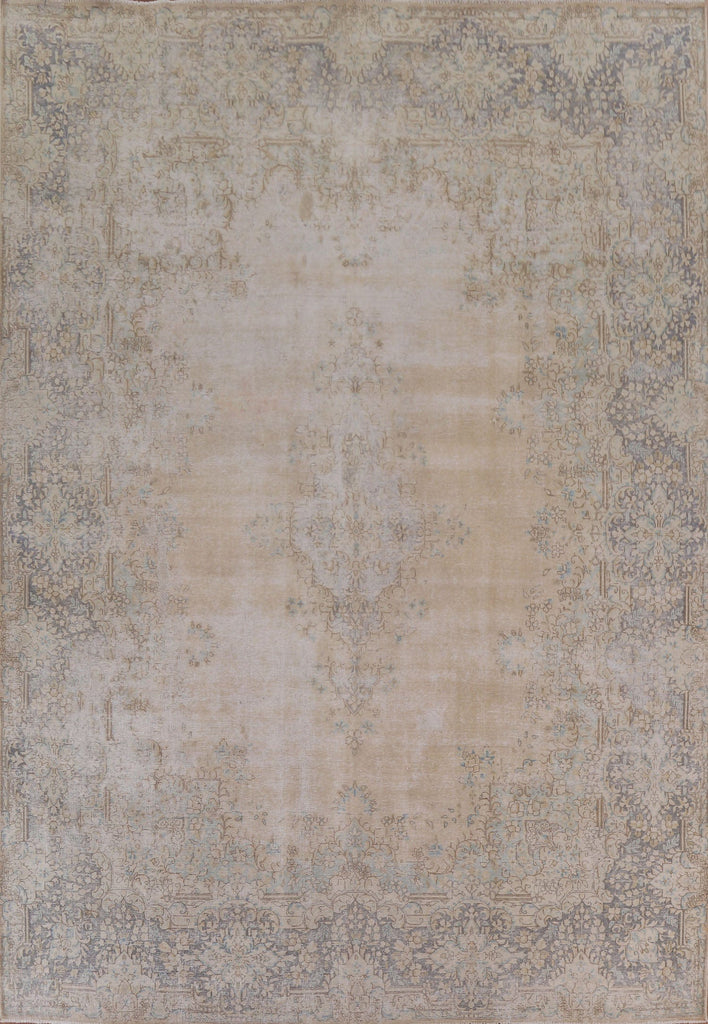 Distressed Kerman Persian Area Rug 10x12