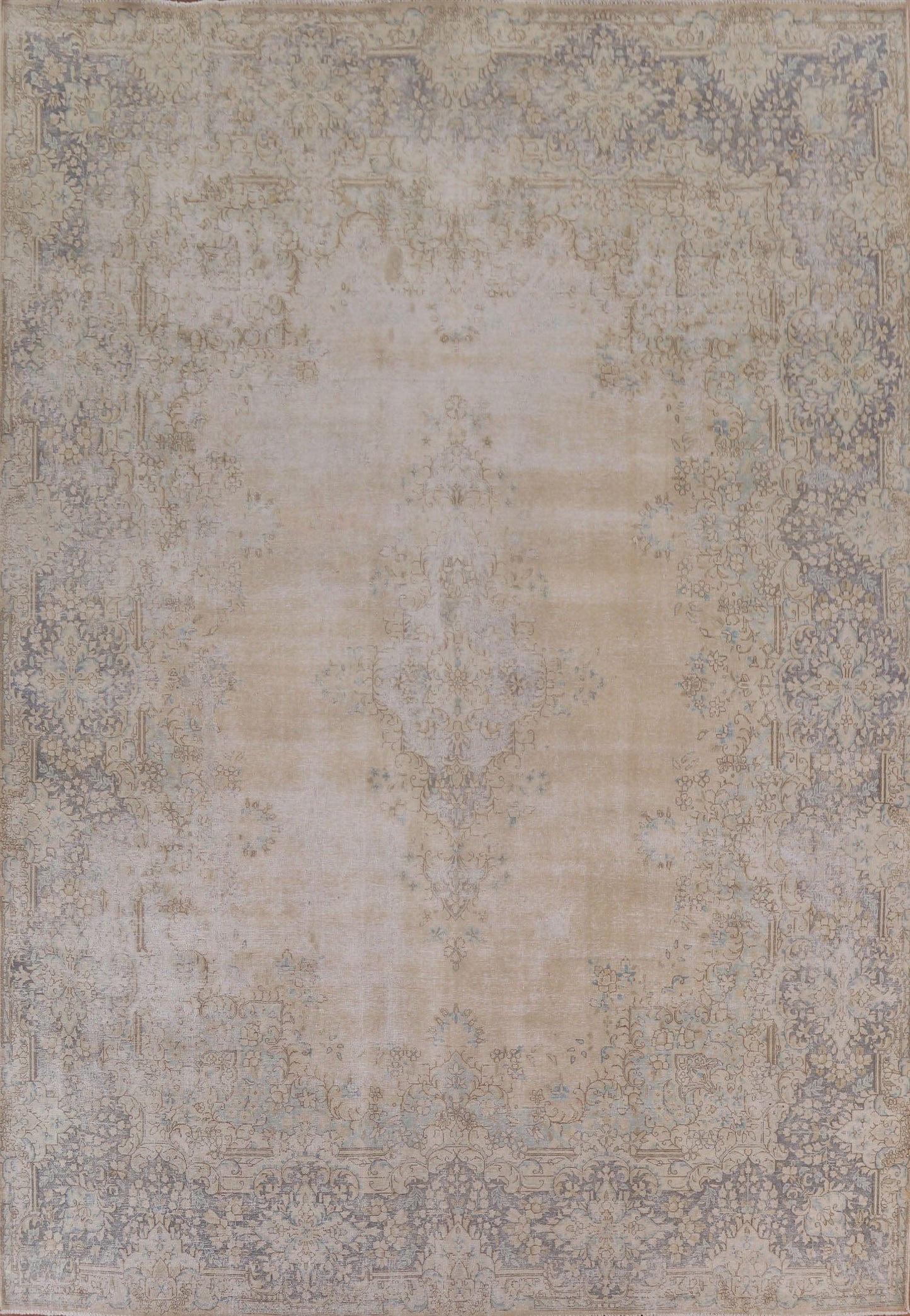 Distressed Kerman Persian Area Rug 10x12