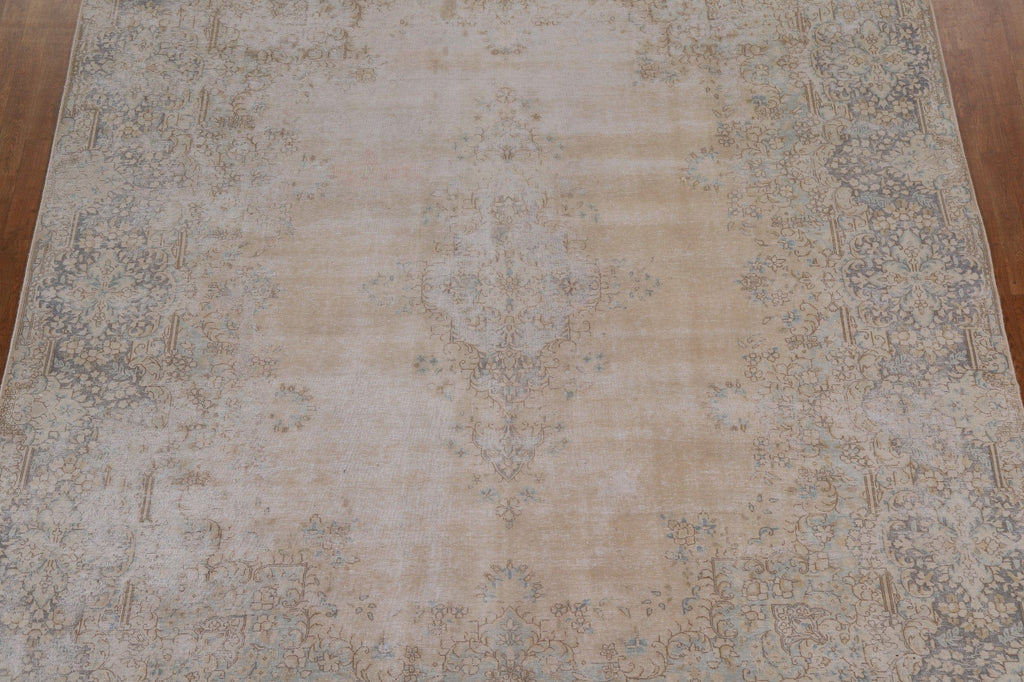 Distressed Kerman Persian Area Rug 10x12