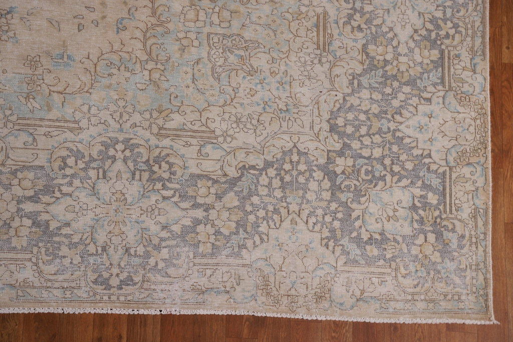 Distressed Kerman Persian Area Rug 10x12