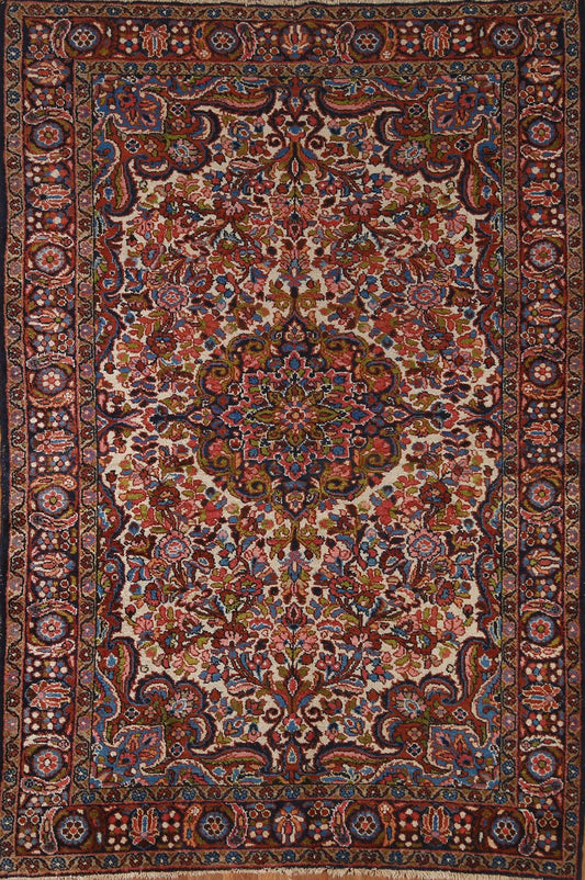 Vegetable Dye Hamedan Persian Area Rug 5x7