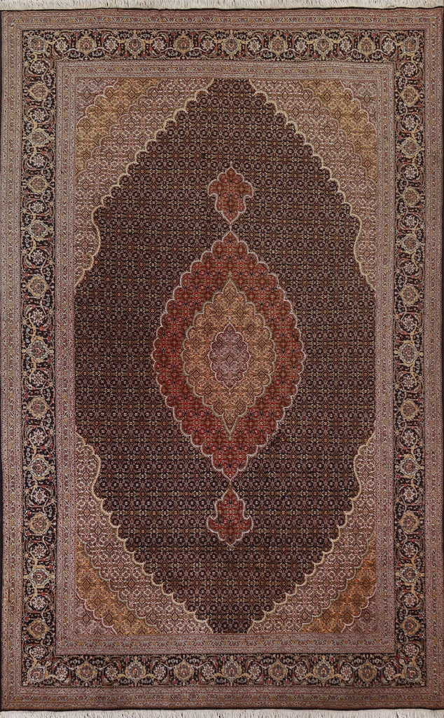 Geometric Tabriz Mahi Persian Area Rug 7x10