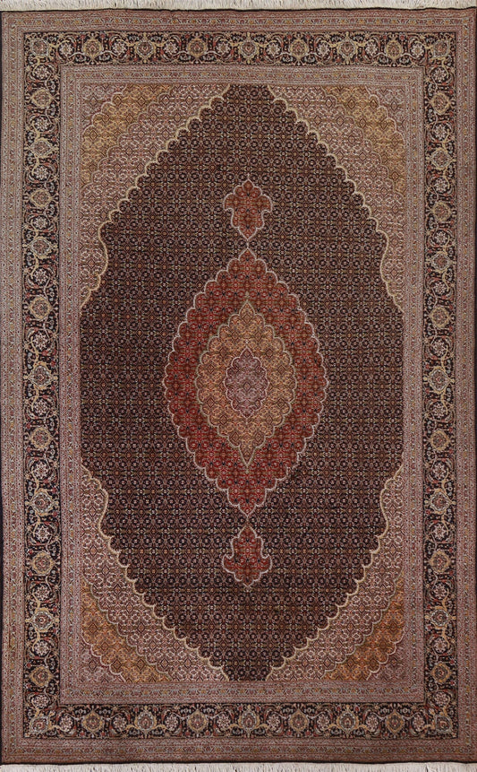 Geometric Tabriz Mahi Persian Area Rug 7x10