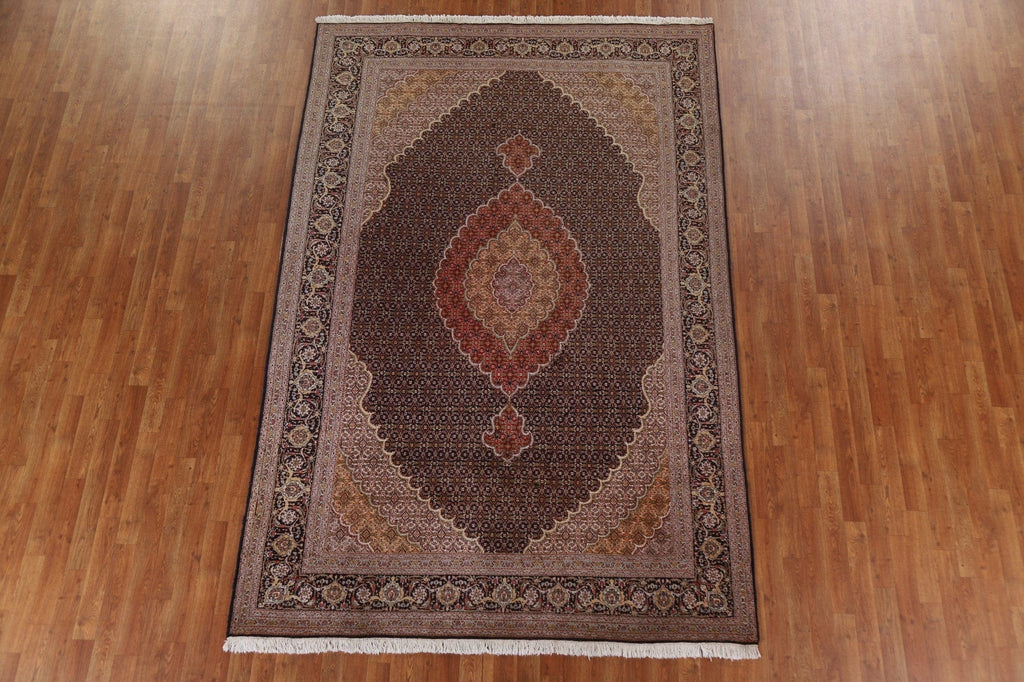 Geometric Tabriz Mahi Persian Area Rug 7x10