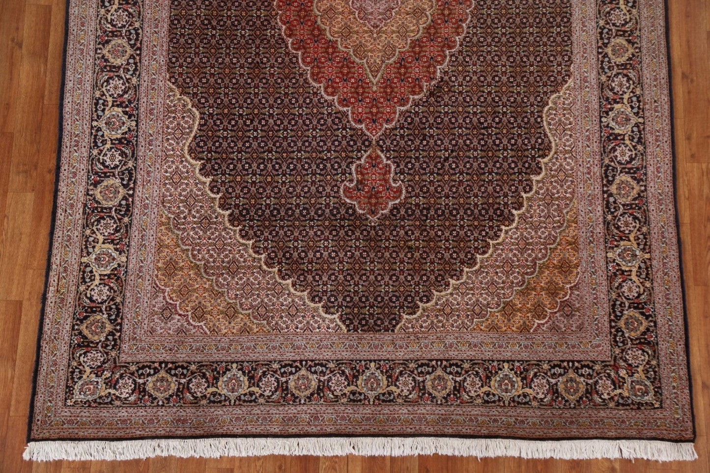 Geometric Tabriz Mahi Persian Area Rug 7x10