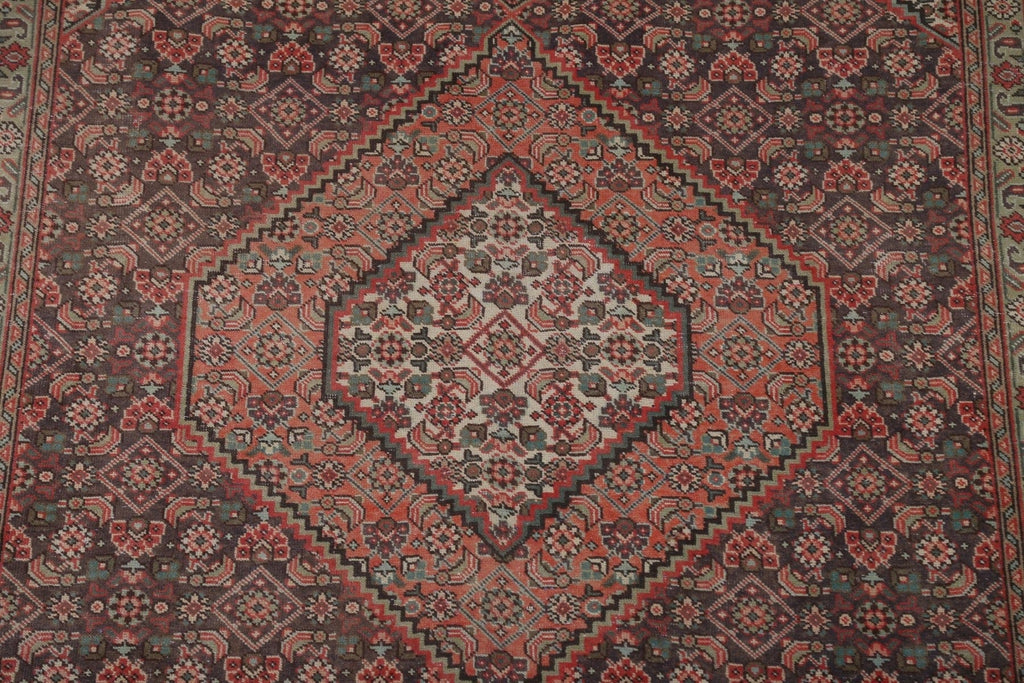 Vintage Geometric Tabriz Persian Area Rug 6x9