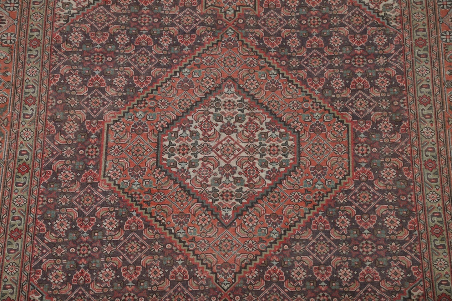 Vintage Wool Tabriz Persian Area Rug 7x10