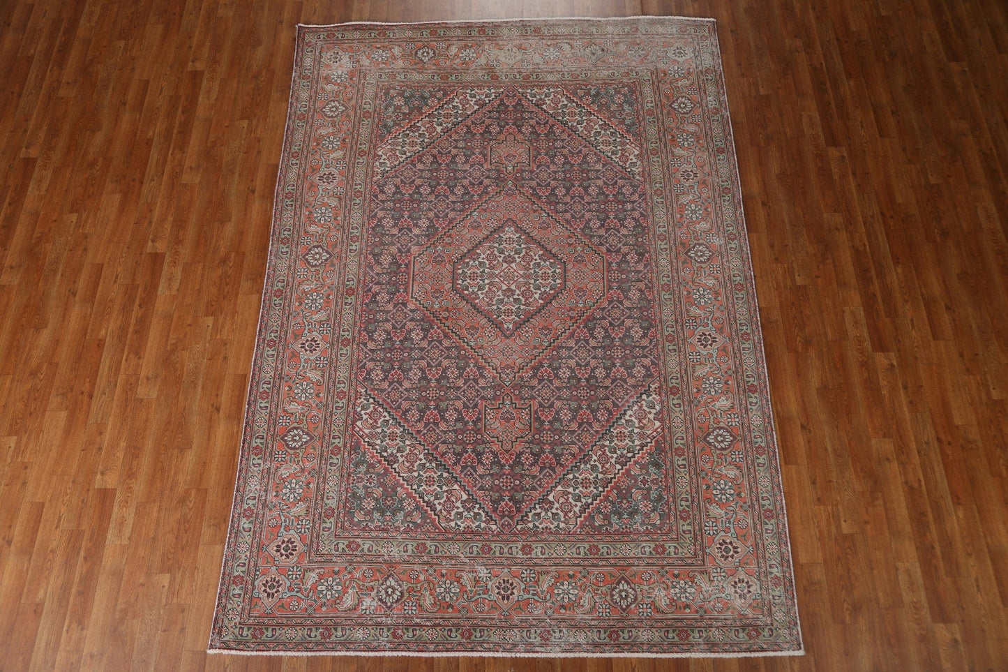 Vintage Wool Tabriz Persian Area Rug 7x10