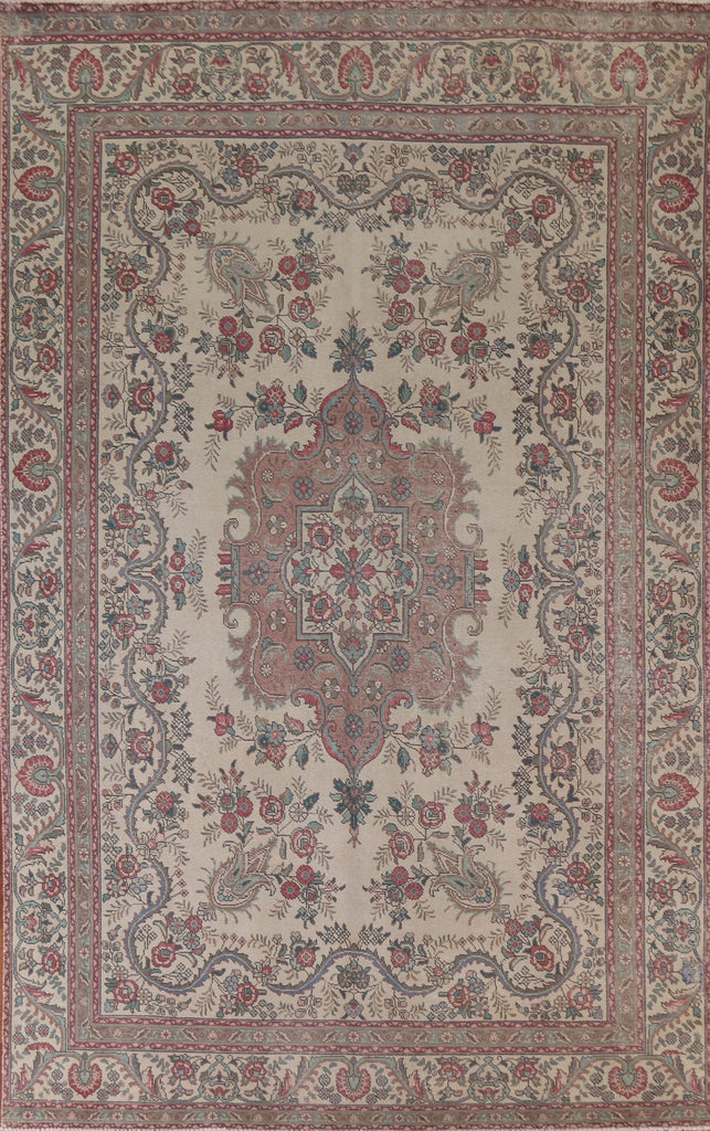 Vintage Tabriz Persian Area Rug 8x11