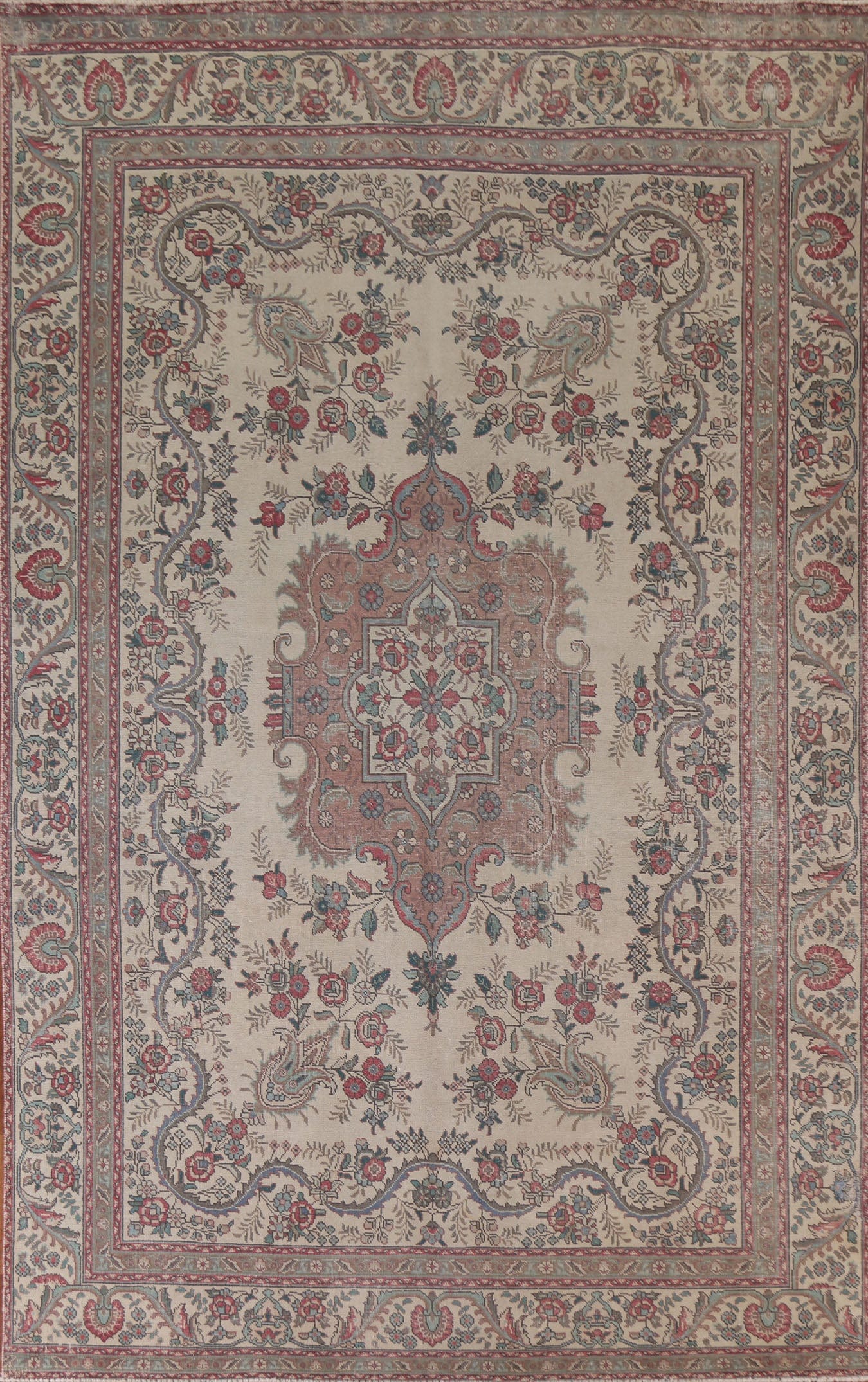 Vintage Tabriz Persian Area Rug 8x11