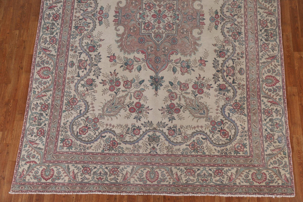 Vintage Tabriz Persian Area Rug 8x11