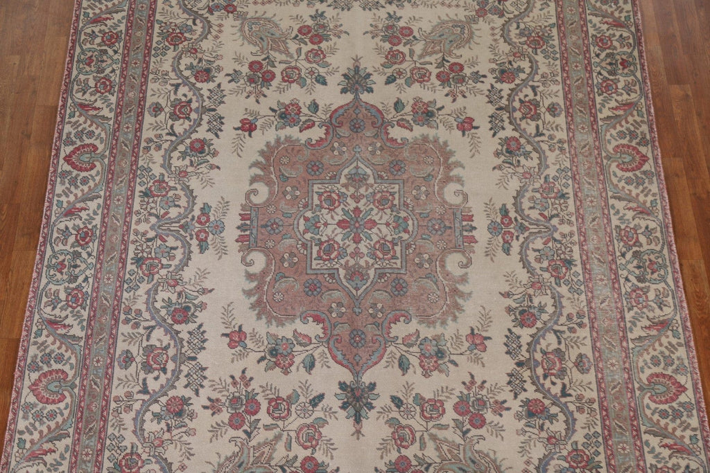 Vintage Tabriz Persian Area Rug 8x11