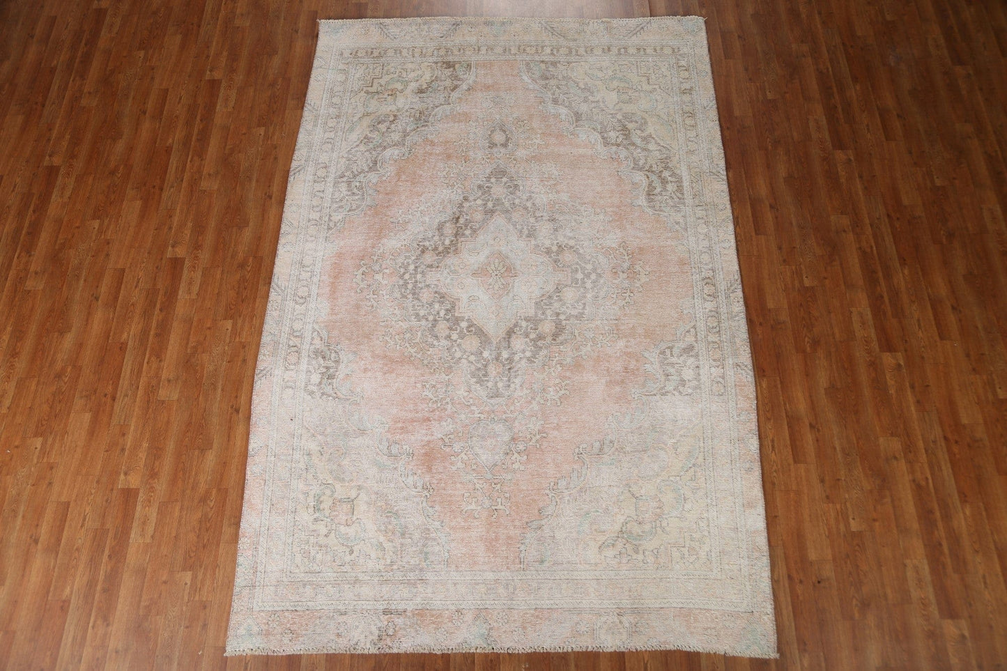 Distressed Tabriz Persian Area Rug 6x10