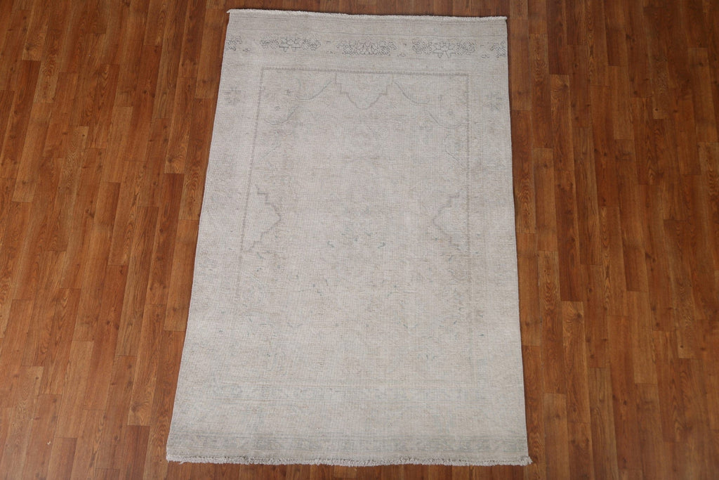 Distressed Tabriz Persian Area Rug 4x6