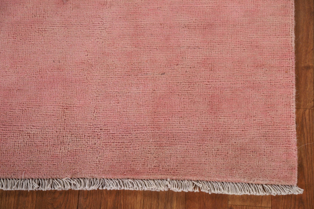 Pink Wool Gabbeh Area Rug 3x4