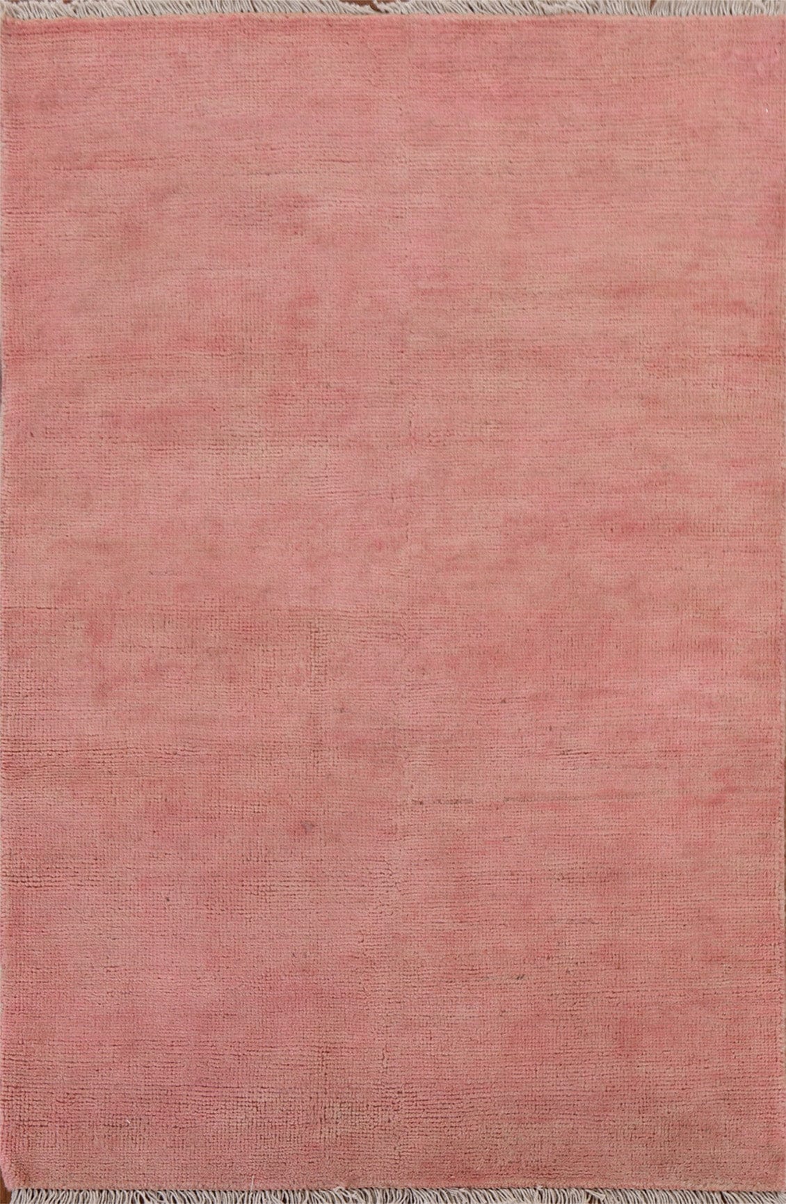 Pink Wool Gabbeh Area Rug 3x4