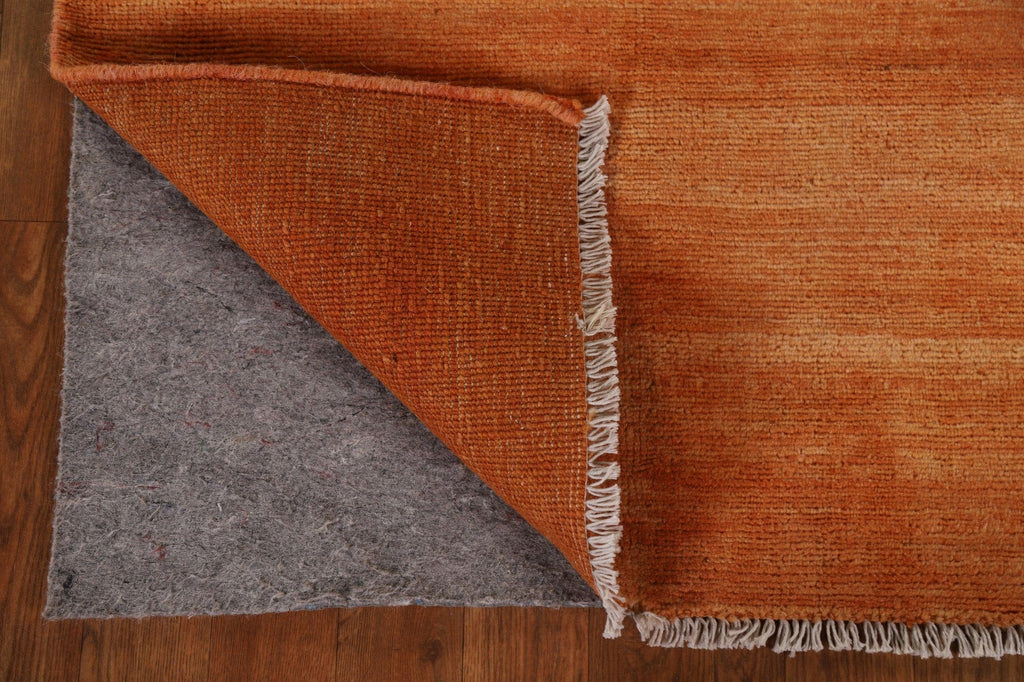 Orange Gabbeh Modern Wool Rug 3x4