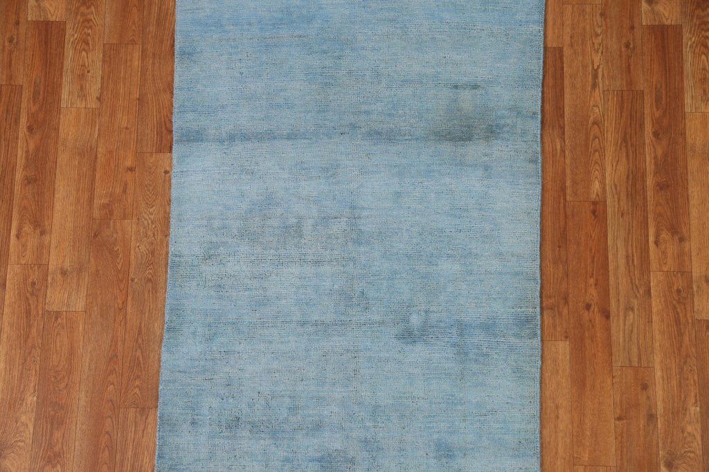 Blue Gabbeh Oriental Wool Rug 3x4