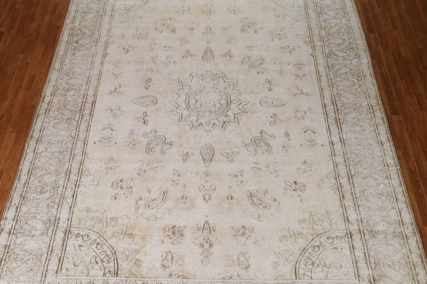 Distressed Tabriz Persian Area Rug 10x13