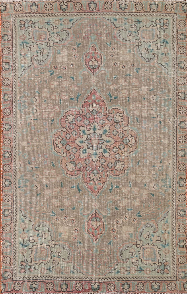 Vintage Wool Tabriz Persian Rug 3x5