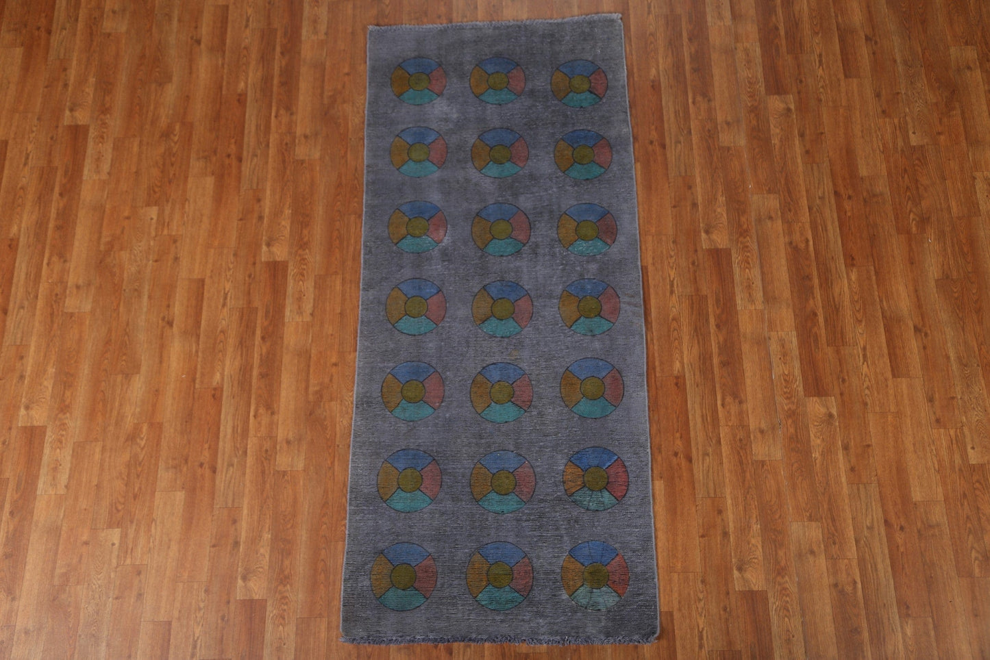 Distressed Over-Dyed Tabriz Persian Rug 3x6