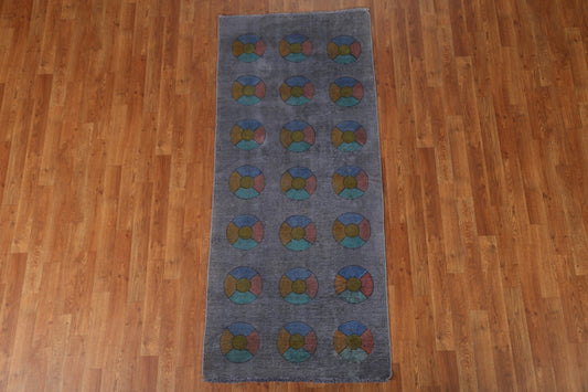 Distressed Over-Dyed Tabriz Persian Rug 3x6