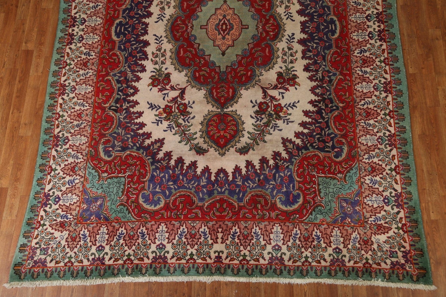 Vintage Floral Tabriz Persian Area Rug 8x11