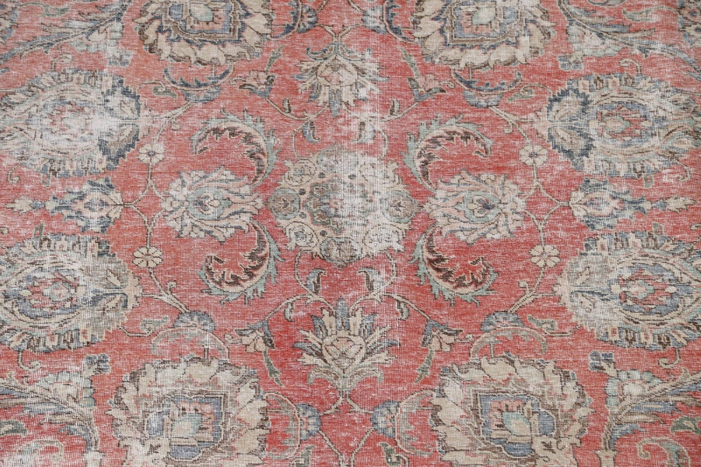 Distressed Tabriz Persian Area Rug 9x10