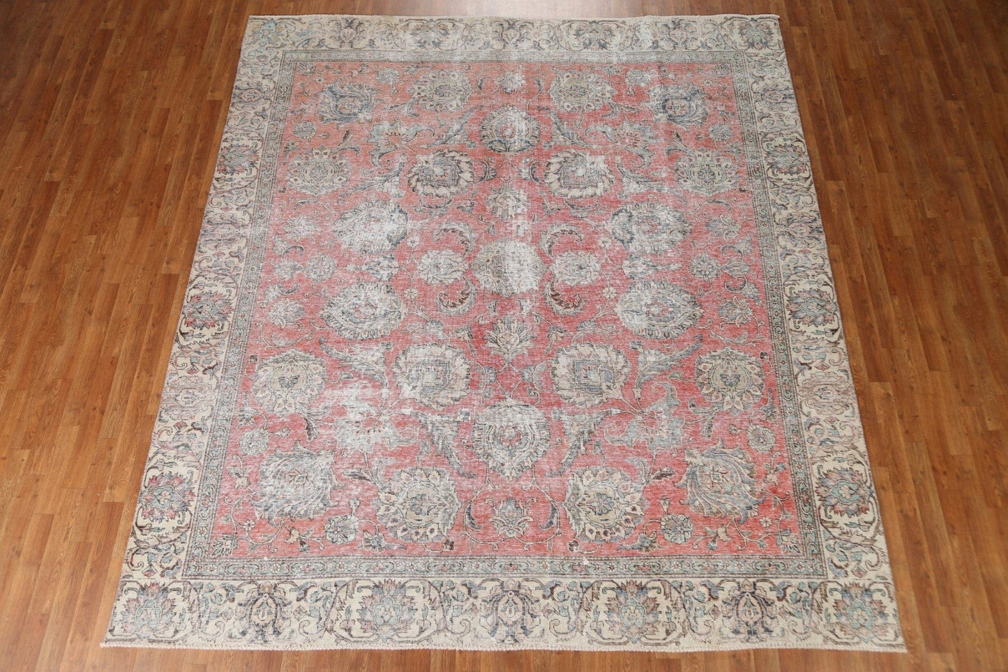 Distressed Tabriz Persian Area Rug 9x10