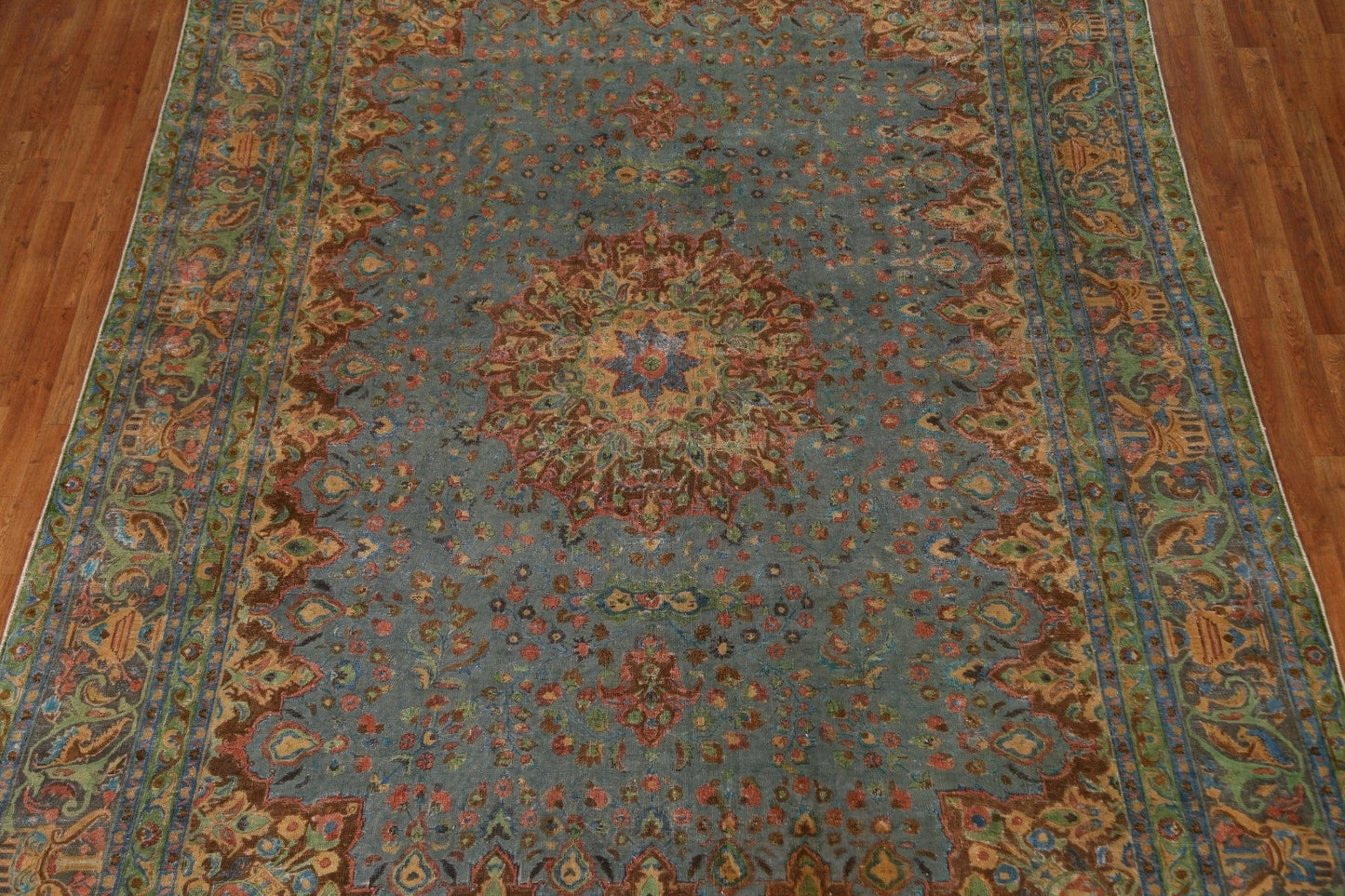 Over-Dyed Tabriz Persian Area Rug 9x12