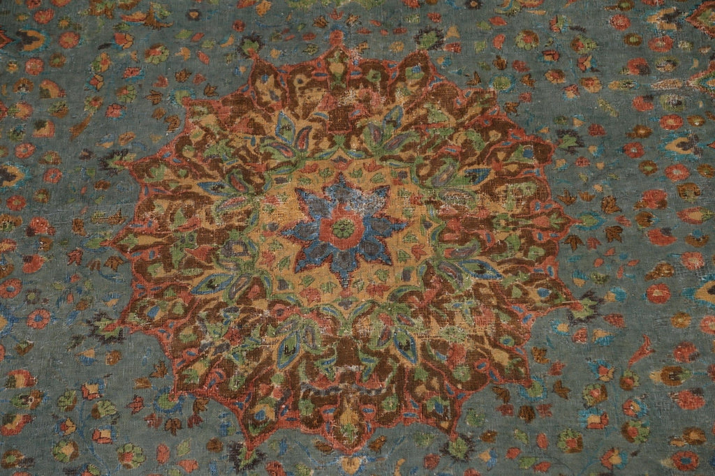 Over-Dyed Tabriz Persian Area Rug 9x12