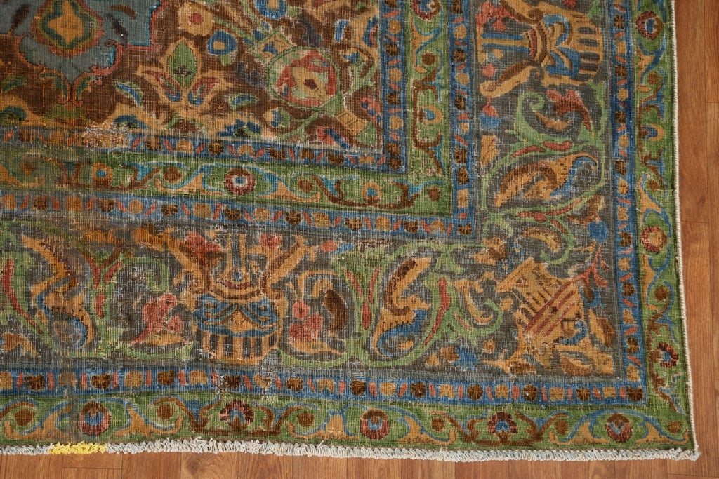 Over-Dyed Tabriz Persian Area Rug 9x12