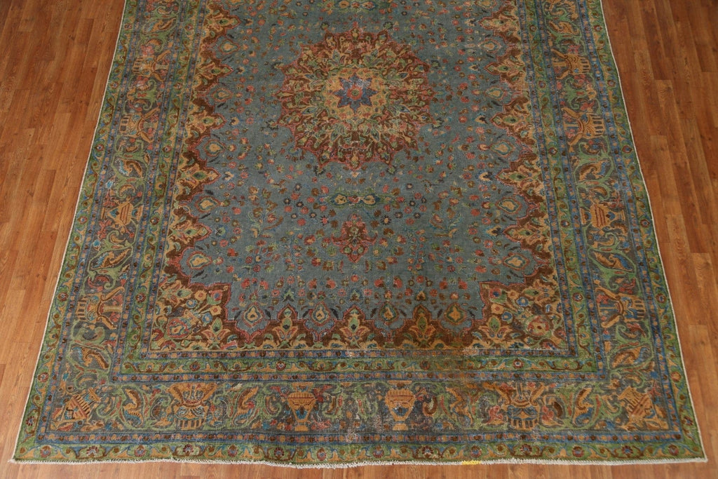 Over-Dyed Tabriz Persian Area Rug 9x12