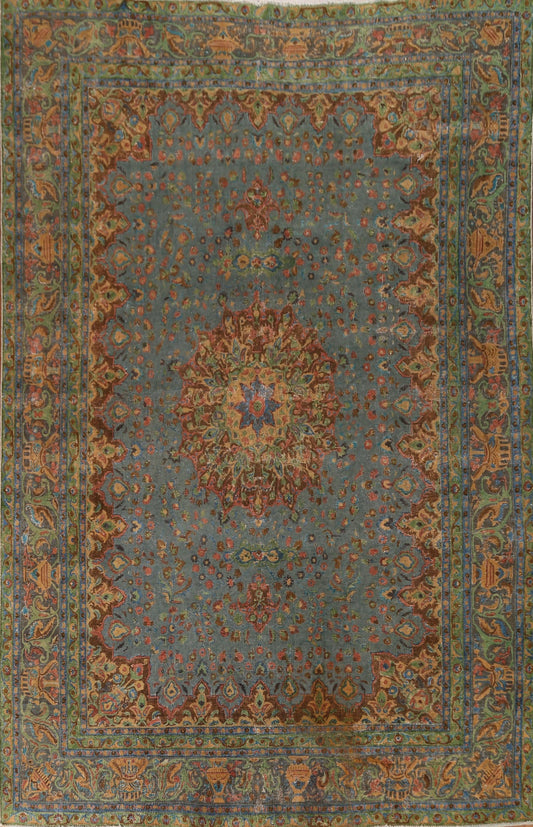 Over-Dyed Tabriz Persian Area Rug 9x12