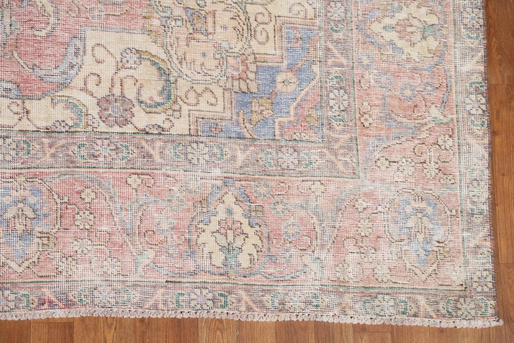 Distressed Tabriz Persian Area Rug 9x13