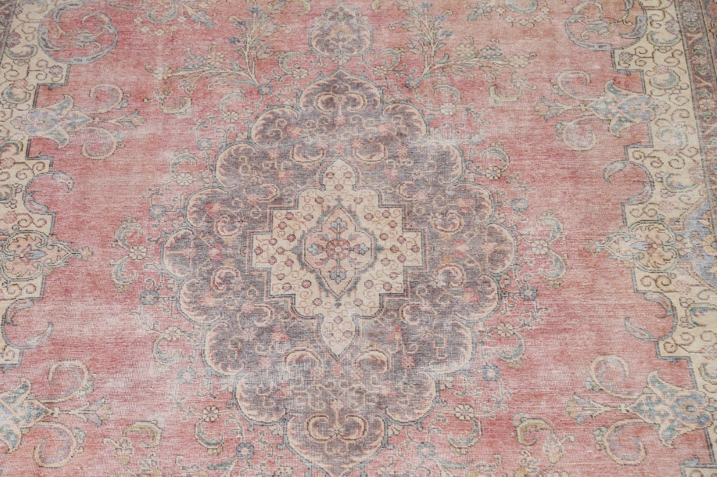 Distressed Tabriz Persian Area Rug 9x13