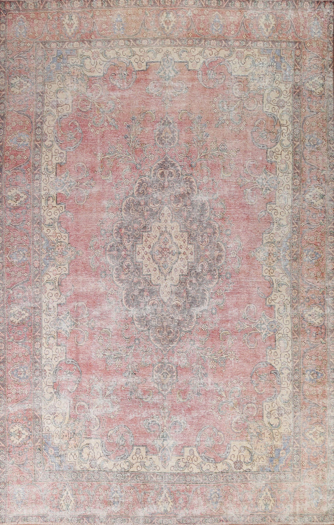 Distressed Tabriz Persian Area Rug 9x13