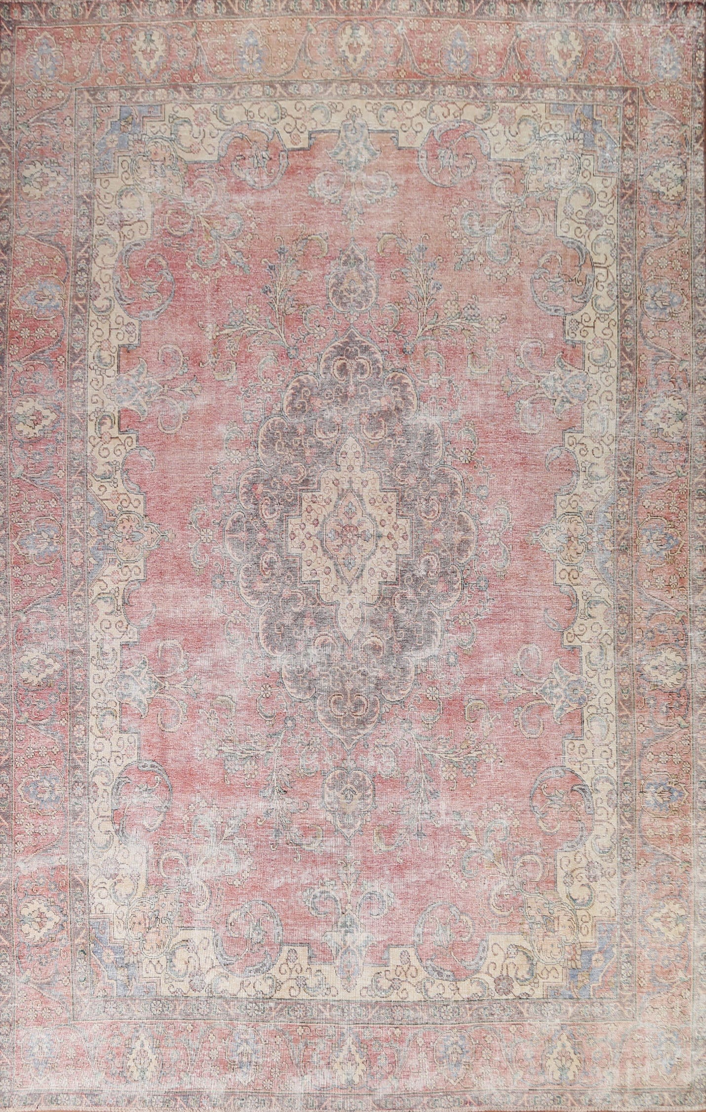 Distressed Tabriz Persian Area Rug 9x13