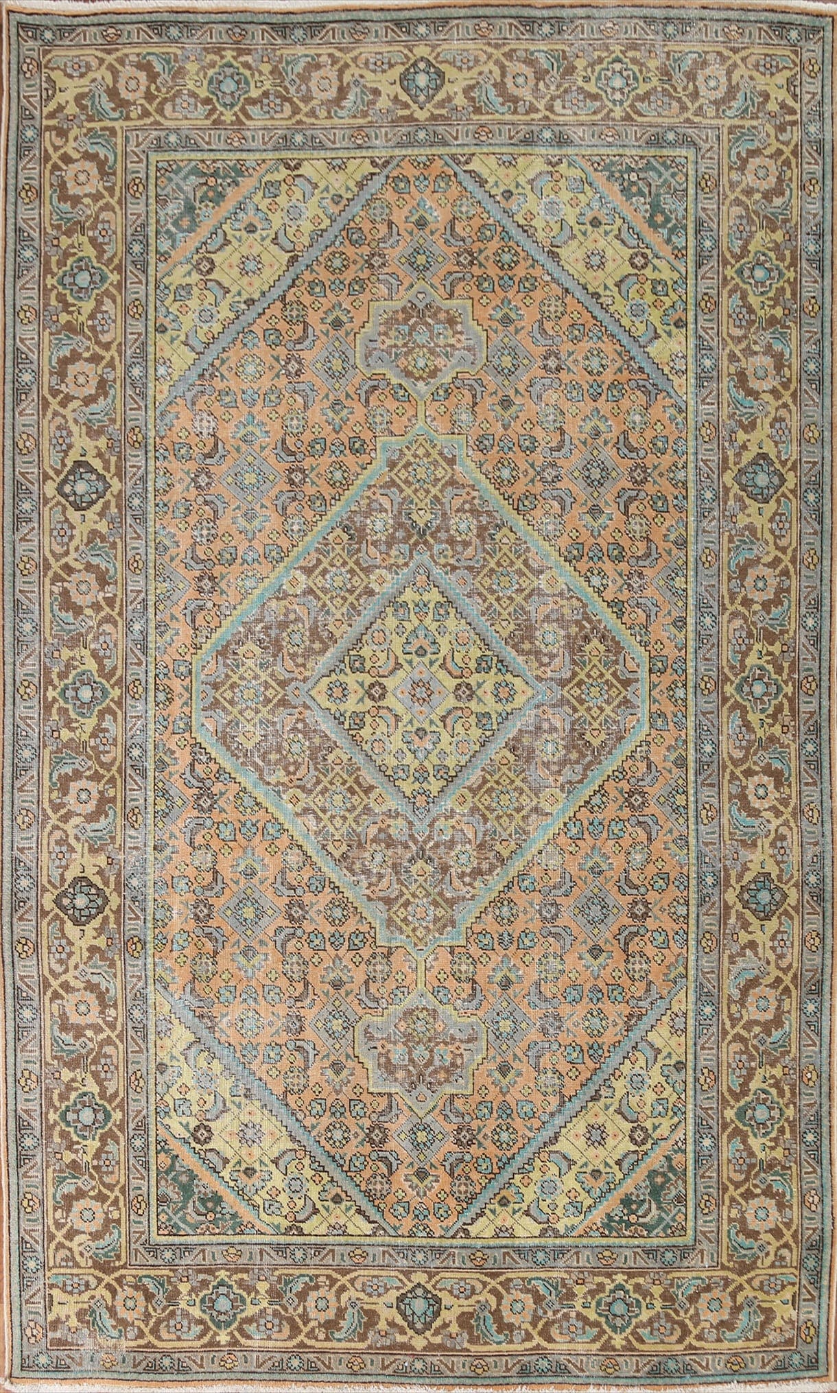 Geometric Tabriz Persian Area Rug 6x10