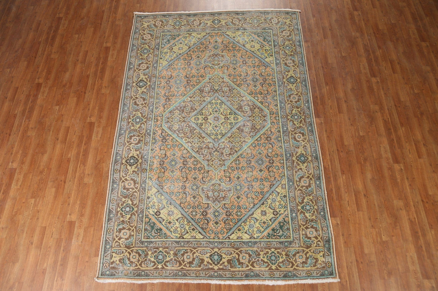 Geometric Tabriz Persian Area Rug 6x10