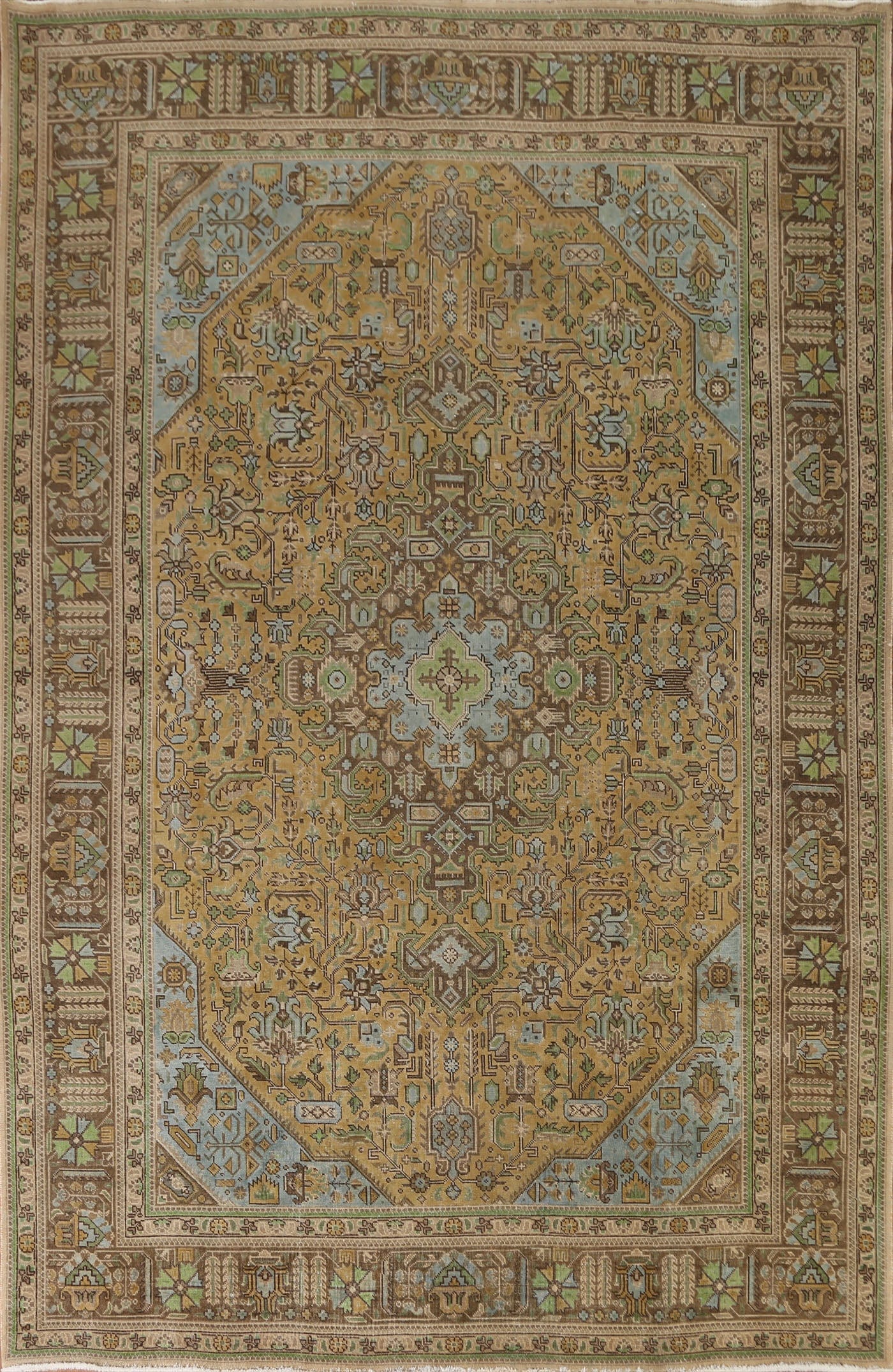 Over-Dyed Tabriz Persian Area Rug 8x11