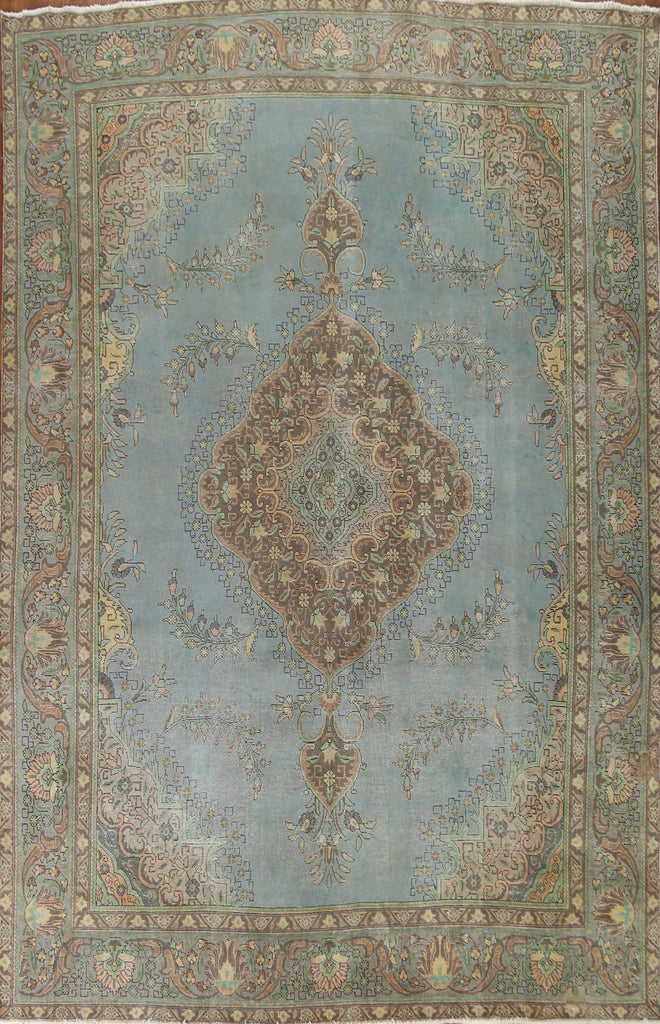 Over-Dyed Tabriz Persian Area Rug 9x13