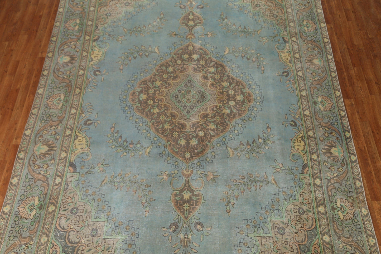 Over-Dyed Tabriz Persian Area Rug 9x13