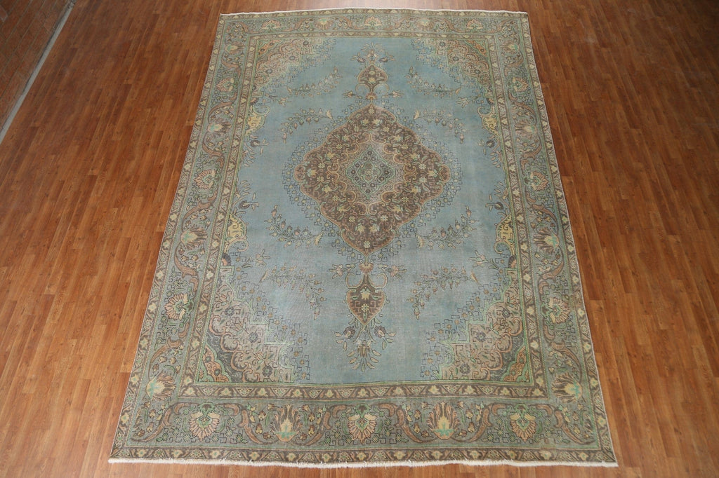 Over-Dyed Tabriz Persian Area Rug 9x13