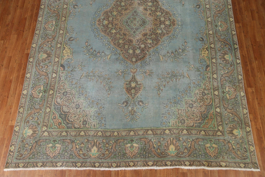 Over-Dyed Tabriz Persian Area Rug 9x13