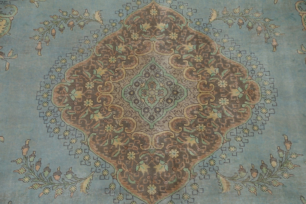 Over-Dyed Tabriz Persian Area Rug 9x13