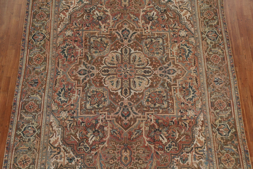 Vintage Wool Heriz Persian Area Rug 8x11