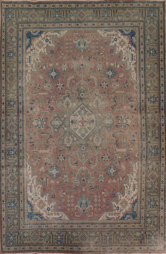 Vintage Tabriz Persian Area Rug 8x11